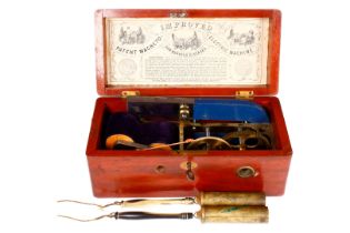 Magnet-Elektrisiermaschine, von Joseph Gray & Co., Sheffield, zur Weltausstellung London 1862, in