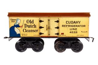 Bing Kühlwagen 4226, Spur 1, 4A, CL, Aufschrift ”Old Dutch Cleanser”, Dach tw gealterter Lack, 2 DT,