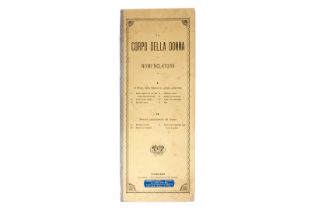 Medizinisches Buch ”Corpo della donna”, italienisch, Antonio Vallardi, Torino, gedruckt 1902, mit