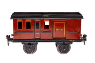 MÄRKLIN Gepäckwagen 1873, Spur 1, CL, Alterungs- und Gebrauchsspuren, kleine Ausbesserungen,