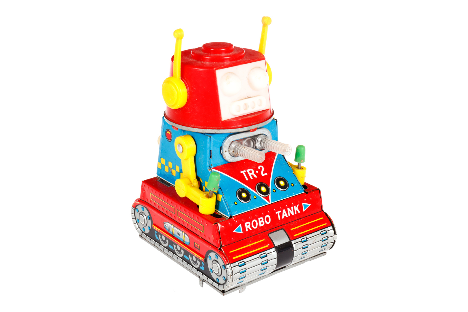 TN Roboter ”Robo Tank” TR 2, Japan, Blech/Kunststoff, batteriebetrieben, Batteriefachabdeckung