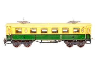 MÄRKLIN niederländischer Motorwagen NL 13020, S 0, elektr., creme/grün, HL, Dach nachlackiert,