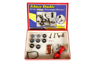 SCHUCO-Studio Set ”Für den kleinen Rennwagen-Monteur” 1055, weitgehend vollständig, mit Prospekt und