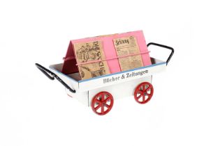 MÄRKLIN Zeitungswagen, HL, mit 3 Zeitungen, Alterungs- und Gebrauchsspuren, L 11, sonst Z 2