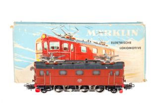 MÄRKLIN E-Lok GS 800/3030, Spur H0, braun, LS und Alterungsspuren, im besch. OK, sonst noch Z 2-3