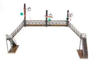 Märklin Signalbrücke, uralt, HL, tw ergänzt, L 60, Z 4