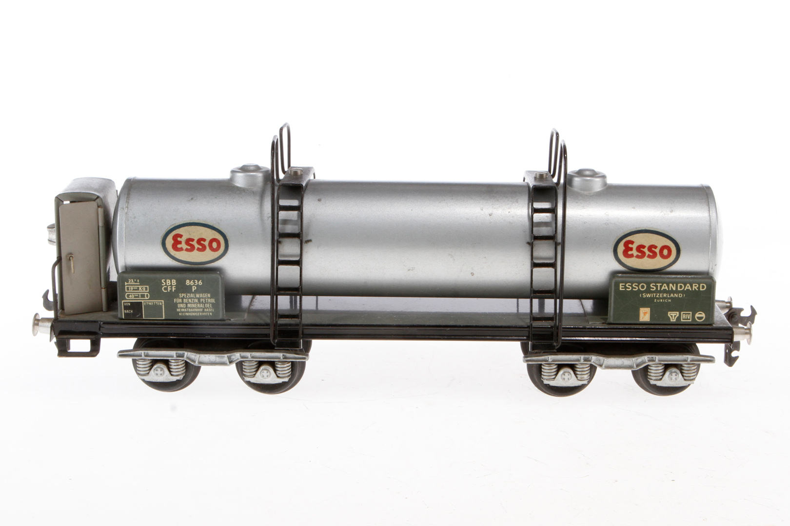 Buco Esso Kesselwagen 8636, Spur 0, mit BRH, LS und Alterungsspuren, L 27, Z 3