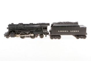 Lionel 1-B-1 Schlepptenderlok 1130, Spur 0, elektr., schwarz, LS und Alterungsspuren, je im tw