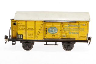 Märklin Bananenwagen 1792, Spur 1, CL, mit BRH und 2 ST, LS und gealterter Lack, L 27, Z 3