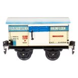 Märklin schweizer Feldschlösschen Bierwagen 1688, Spur 0, CL, Dach und ST rest., LS und gealterter