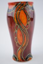 Anita Harris Art Pottery vase, decorated with an abstract design, 18cm tall, signed by Anita. In