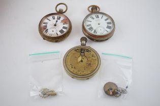A collection of 3 Goliath watches. Of note S Fisher Ltd example. 188. Strand, London with bevelled