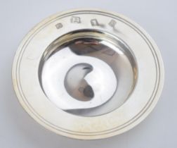 Silver bowl hallmarked London 1971. Retailed by Love & Sons of Chester. Diameter 9.5cm 62.8 grams In