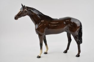Beswick large racehorse 1564 in brown colourway. In good condition with no obvious damage or