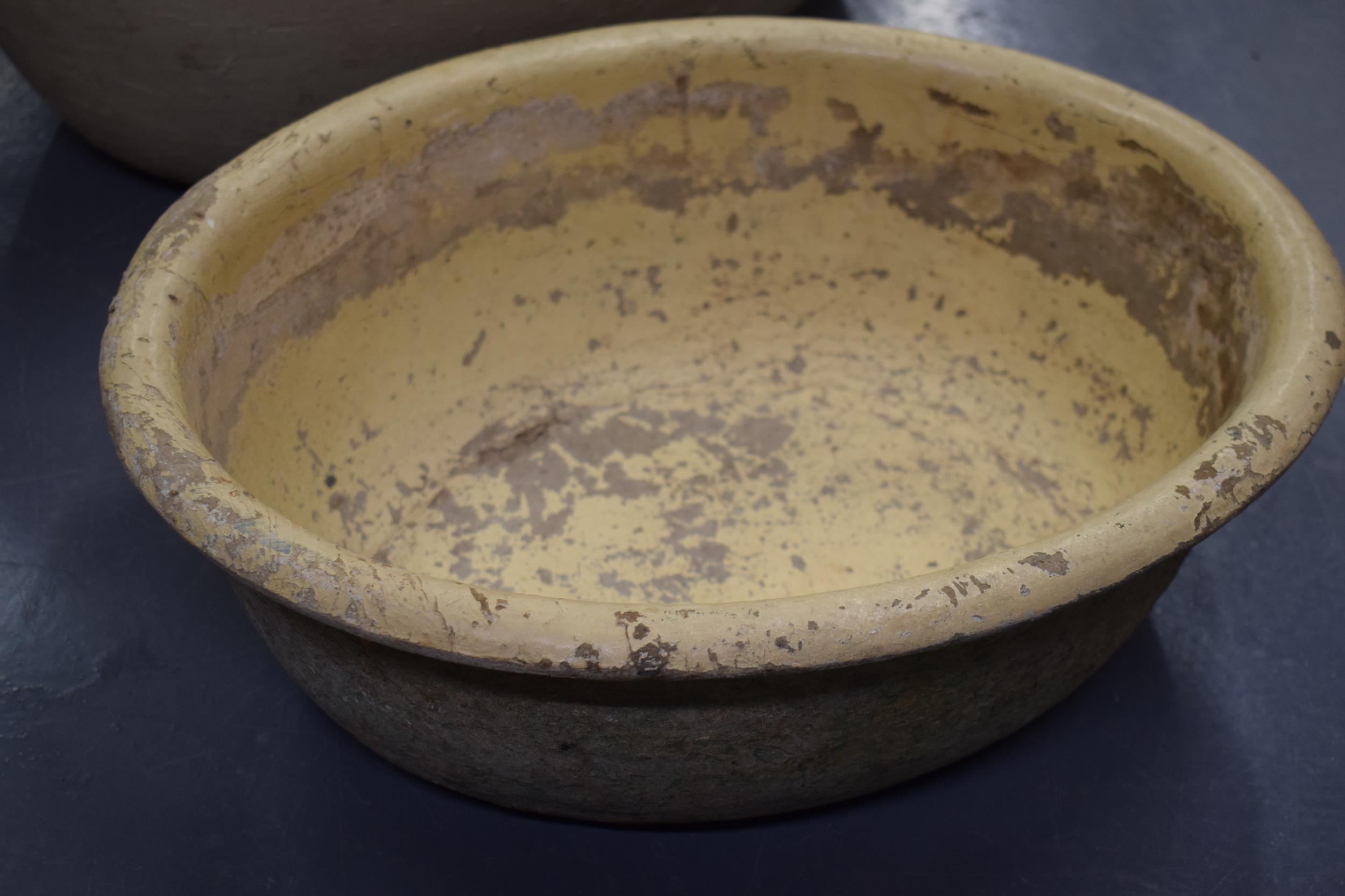 A pair of pulp ware oval bowls / baby baths, longest 68cm, makers marks to underside (2). Collection - Image 2 of 3