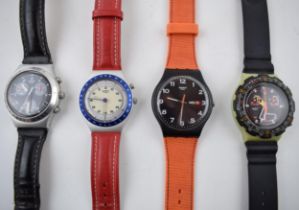 A collection of Swatch watches, of note Irony models and 2 chronometer examples. (4) In working