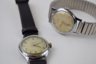 2 vintage Junghans gentleman's wristwatches one a/f and one in working order. A good lot for spare