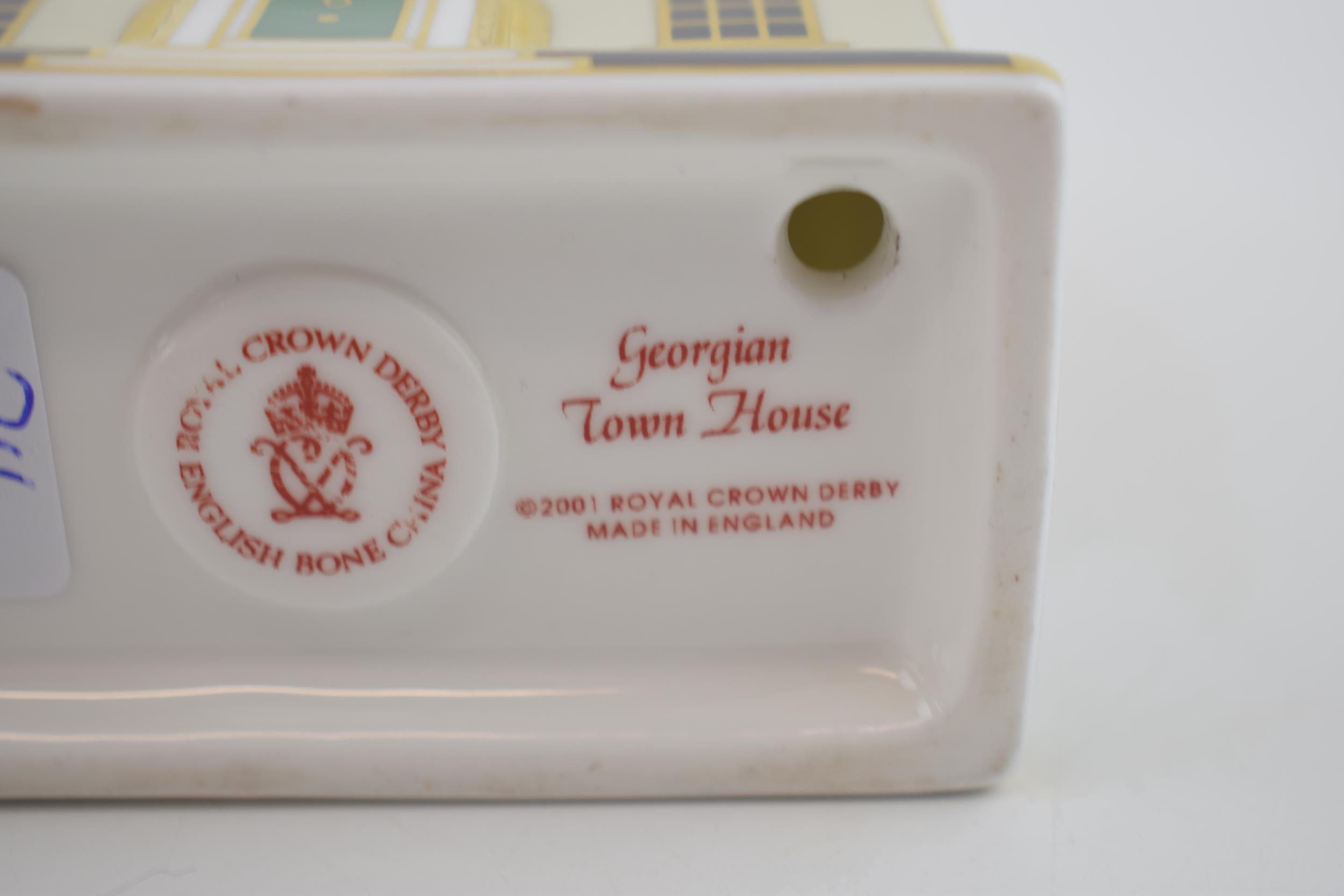 Royal Crown Derby Property Paperweight, Georgian Town House, 10cm high, back-stamped porcelain - Image 2 of 2