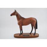 Beswick Red Rum, Connoisseur model, on wooden base (second). In good condition with no obvious