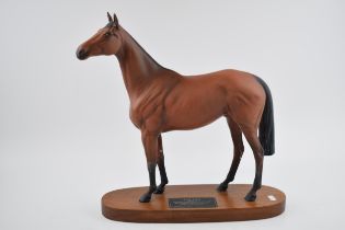 Beswick Red Rum, Connoisseur model, on wooden base (second). In good condition with no obvious