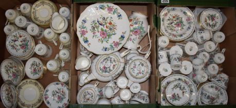 Aynsley Pembroke: a good collection of tea ware to include teapots, a coffee pot, coffee cans, tea