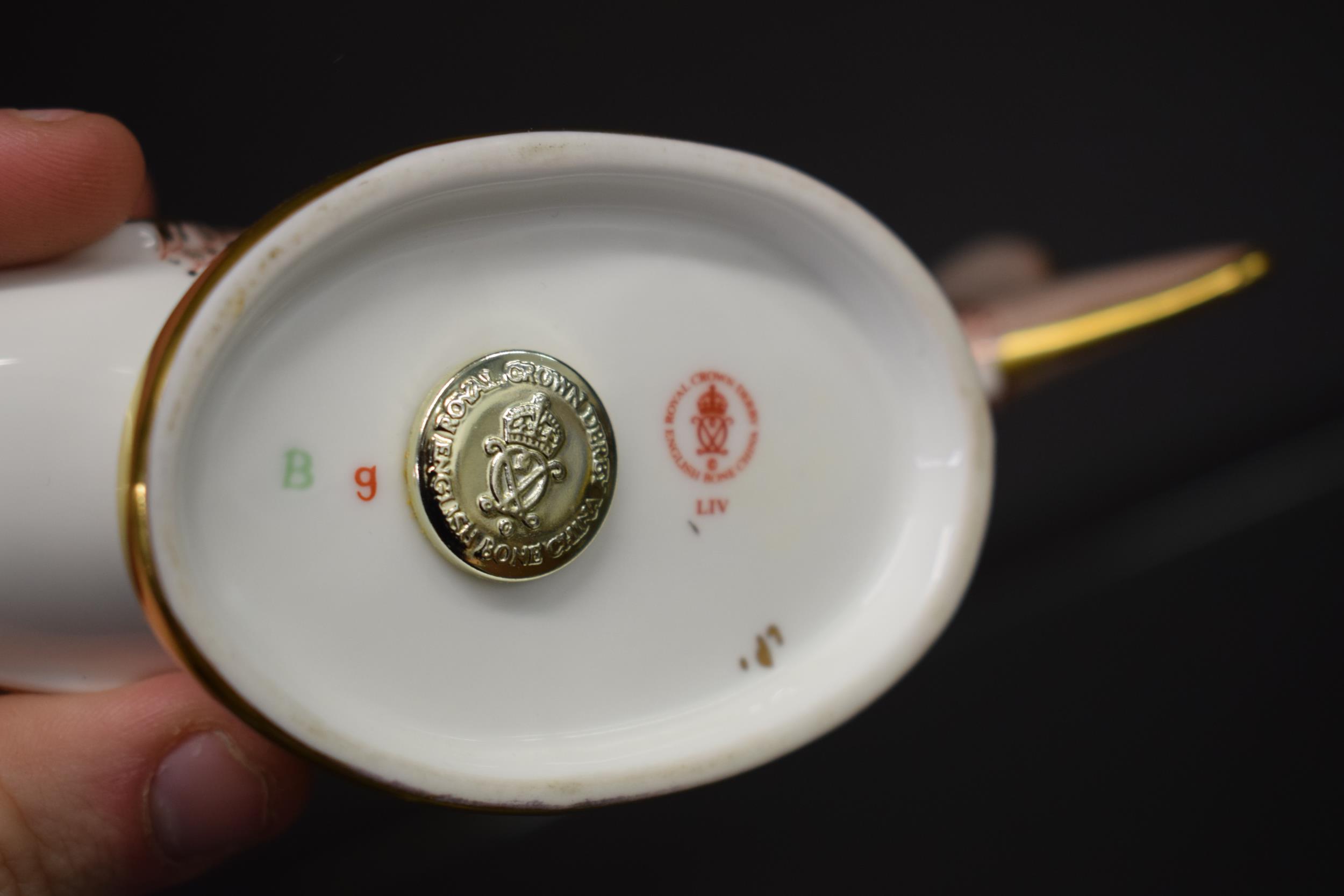 Royal Crown Derby paperweight, Golden Carp with gold stopper and red Royal Crown Derby stamp on - Image 3 of 3