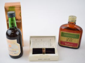 A 10cl bottle of Harvey's Bristol Cream sherry in original outer box, together with a bottle of