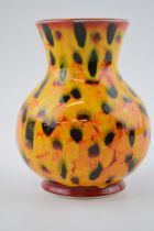 Anita Harris Art Pottery vase, decorated with bright decoration, 15cm tall, signed by Anita. In good
