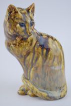 Anita Harris Art Pottery trial model of a Stoneware Cat, 20cm tall, signed by Peter. In good