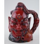 Royal Doulton large Flambe character jug Aladdin's Genie D6971, limited edition with certificate. In