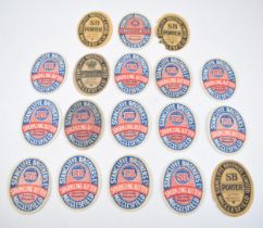 A quantity of original beer labels for 'Stancliffe Brothers Ltd' Macclesfield to include 1 x