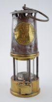 Original vintage 'Eccles' Miners Protector Lamp & Lighting Co. Ltd. Type SL M & Q. Approval No.