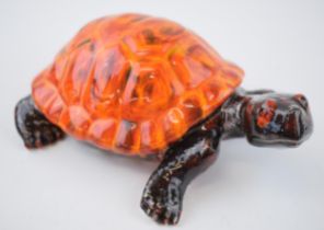 Anita Harris Art Pottery tortoise, 24cm long, signed by Anita. In good condition with no obvious