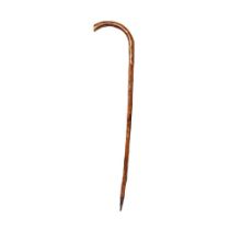 Early 20th century walking stick 'Souvenir De La Guerre 1914 15 16 17 terminating with metal