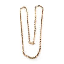 9ct gold necklace / chain, working clasp, 51.5cm long, 16.3 grams.