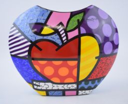 Goebel 'Big Apple' vase from the Artis Orbis series, 27cm wide. In good condition with no obvious