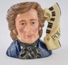 Large Royal Doulton character jug Chopin D7030. In good condition with no obvious damage or