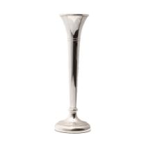 Fluted bud vase with weighted base. Sterling silver. Hallmarked Birmingham. 1968. Height 22cm. Gross