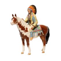 Beswick Mounted Indian on Skewbald horse 1391. In good condition with no obvious damage or