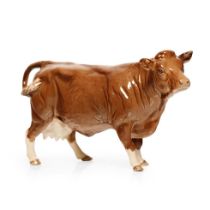 Beswick Limousin cow 3075B with BCC backstamp, in light brown colourway. In good condition with no
