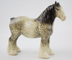 Beswick Rocking Horse Grey 818 shire (af). Good early RHG. 2 left legs have been reglued, both