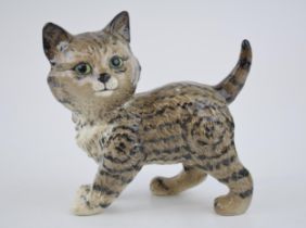 Beswick Swiss Roll Kitten (restored ear). Displays well, restored chip to ear.