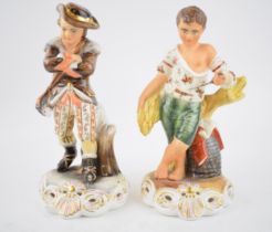 Royal Crown Derby Seasons figures to include Winter and Summer, 23cm tall (2). In good condition