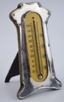 Silver thermometer, Art Nouveau, Chester 1907, J & RG, 15.5cm tall.