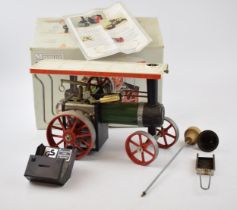 Boxed Mamod steam engine / steam tractor, in original box, with accessories. Good condition, as new,