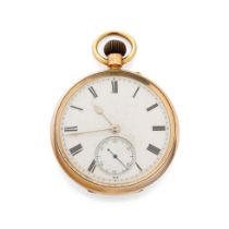 18ct gold top-wind pocket watch with 18ct gold dust cover, H Pidduck & Sons, Roman numerals to dial,