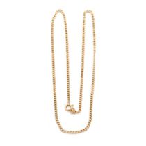 An 18ct yellow gold gentleman's chain marked .750. Length 22.5" 57cm. Weight 13.5 grams.