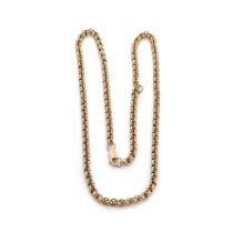 9ct gold belcher-style necklace / chain, 50.0 grams, 58cm long end to end. Potential replacement