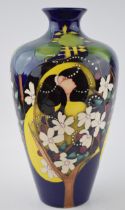 Moorcroft Pottery, an Art Nouveau style Tamlaine Pattern Vase, 31cms high, signed Kerri to the base,