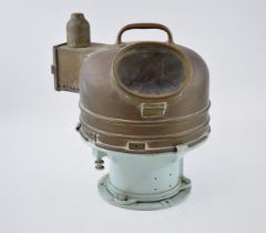 WWII Binnacle compass, Royal Navy patent 0919 maritime, nautical binnacle. Liquid compass with